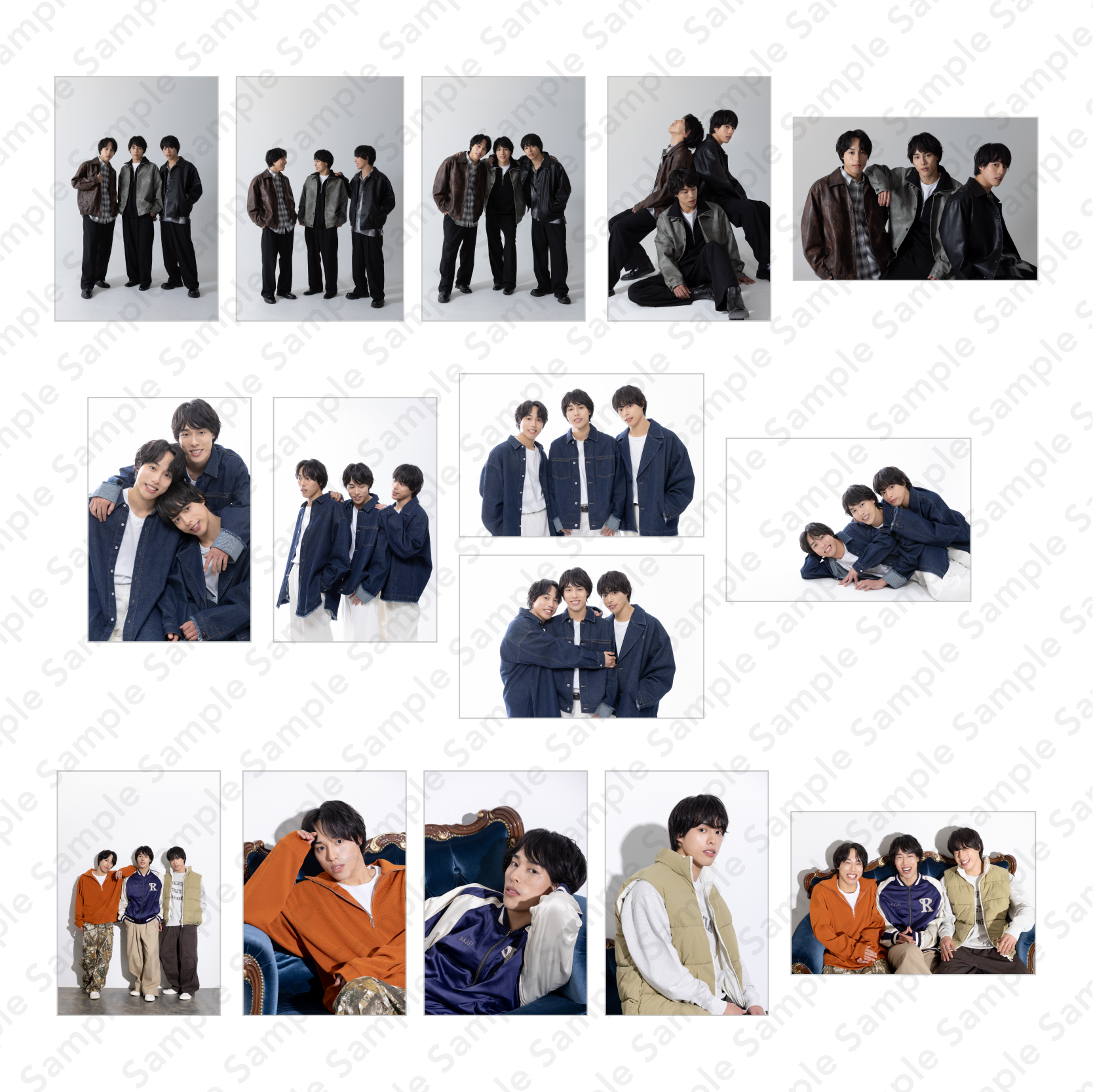 佐藤三兄弟 ラッフルくじ G賞 ミニフォトカード全13種17個セット